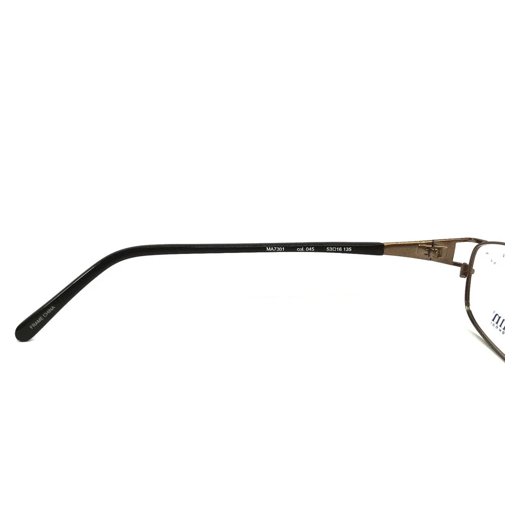Marcolin Eyeglasses Frames MA7301 Col. 045 Brown Green Oval Crystals 53-16-135